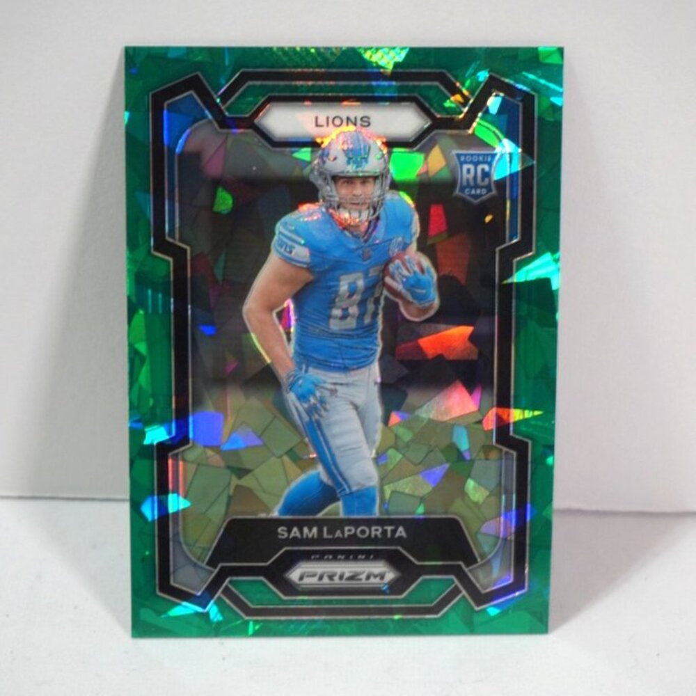 2023 Panini Prizm Rookies Green Ice Prizm Sam LaPorta #332 Rookie RC